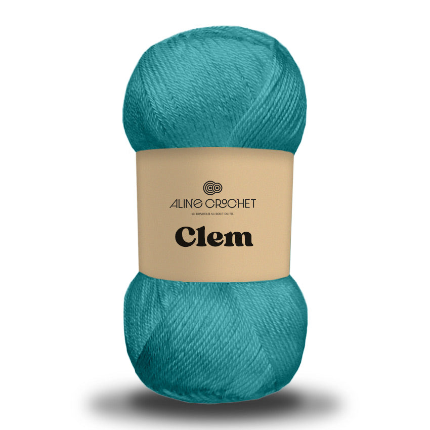 CLEM 100g -Coton égyptien 100% mercerisé