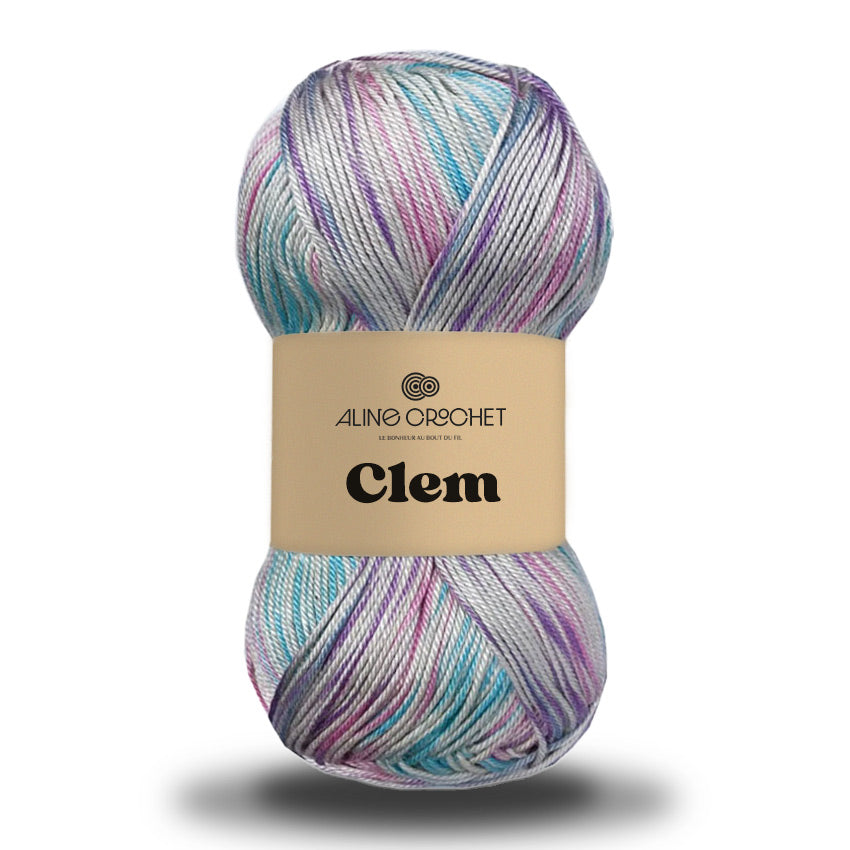 CLEM 100g -Coton égyptien 100% mercerisé