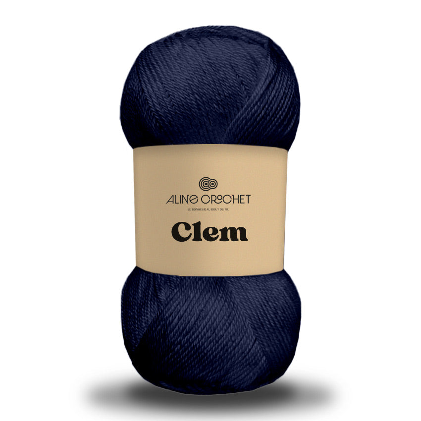 CLEM 100g -Coton égyptien 100% mercerisé