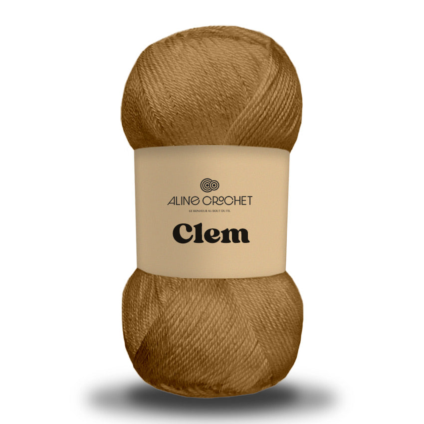 CLEM 100g -Coton égyptien 100% mercerisé