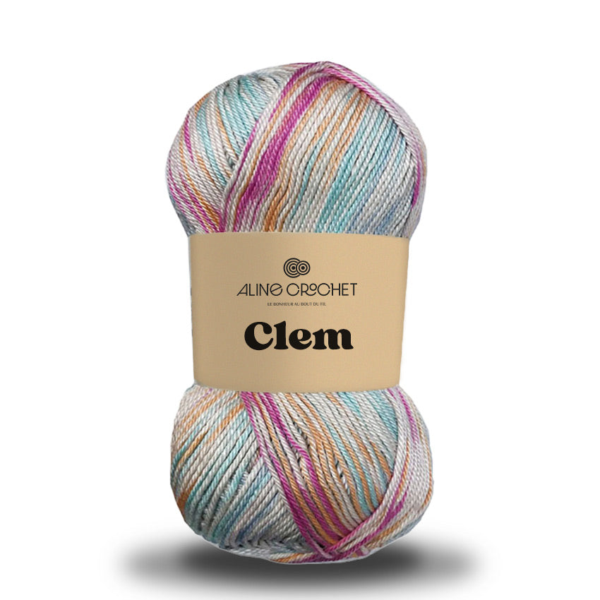 CLEM 100g -Coton égyptien 100% mercerisé