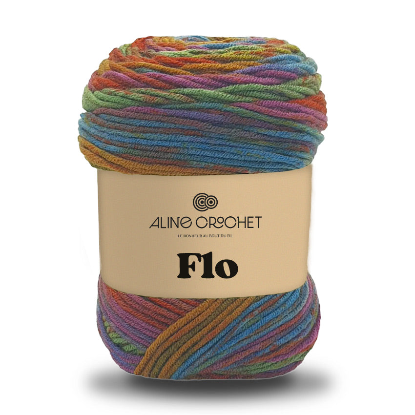Laine FLO 100g - 100% acrylique, qualité supérieure