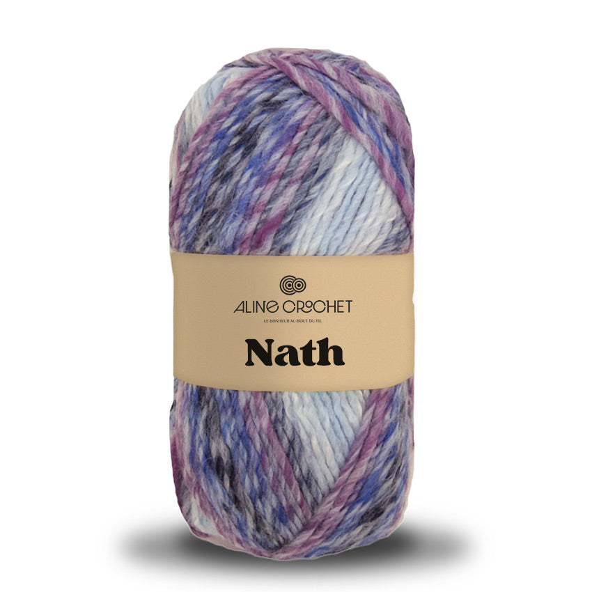 Laine NATH 100g - 25% laine, 75% acrylique, qualité supérieure