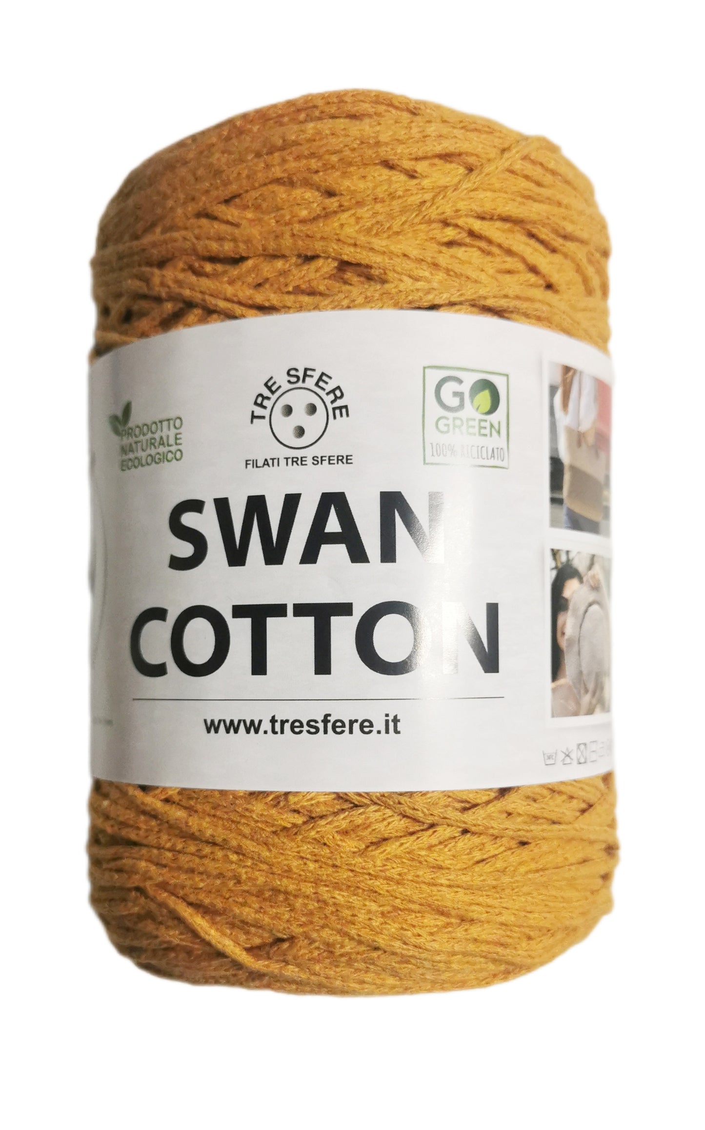 LACET SWAN COTTON- Coton macramé 70% recyclé, 30% polyester