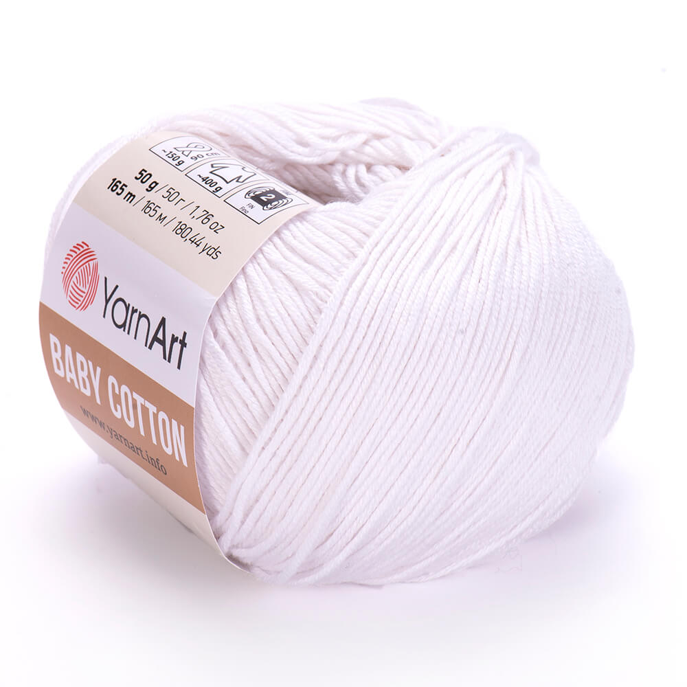 Laine BABY COTON 50g - 50% acrylique, 50% coton