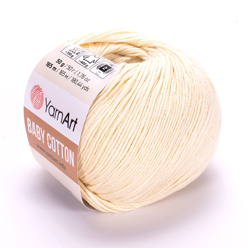 Laine BABY COTON 50g - 50% acrylique, 50% coton