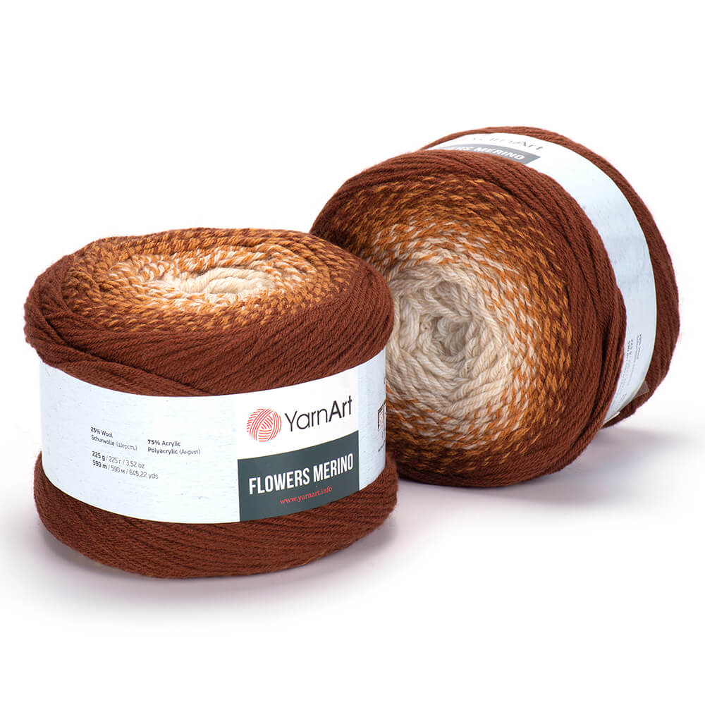 Laine FLOWERS MERINO / HAPPY COLORS 225g - 25% laine, 75% acrylique
