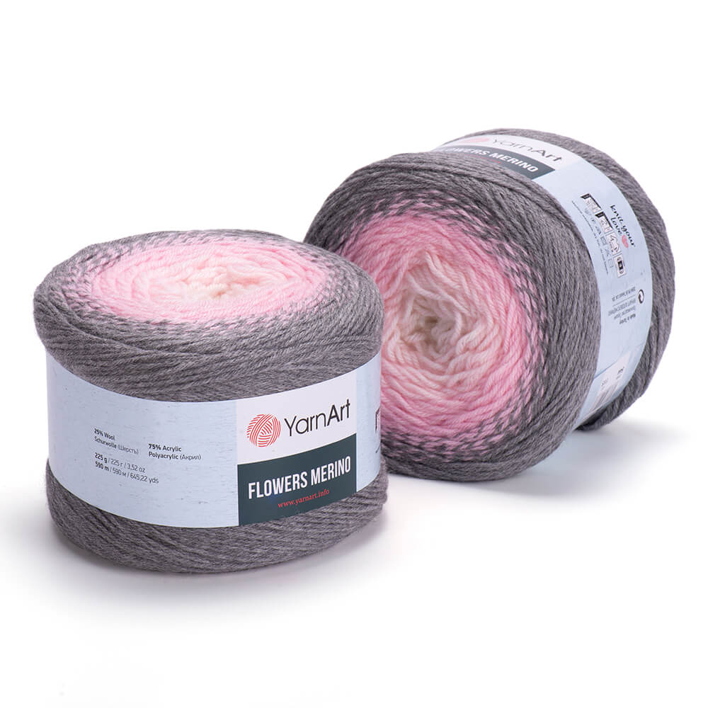 Laine FLOWERS MERINO / HAPPY COLORS 225g - 25% laine, 75% acrylique