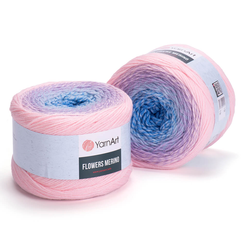 Laine FLOWERS MERINO / HAPPY COLORS 225g - 25% laine, 75% acrylique