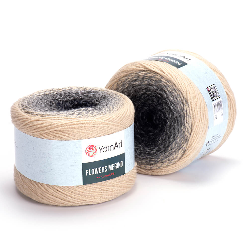Laine FLOWERS MERINO / HAPPY COLORS 225g - 25% laine, 75% acrylique