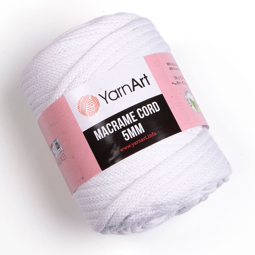 MACRAME CORD 500g - 60% coton, 40% viscose & polyester