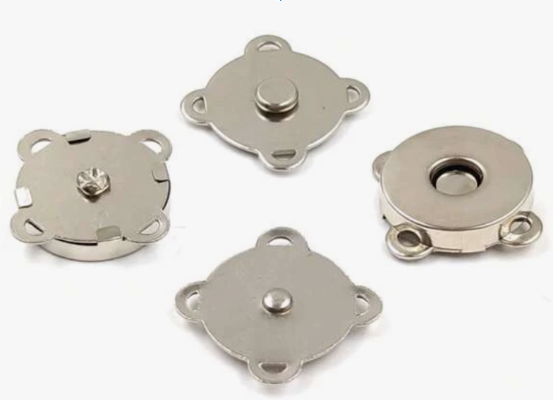 Fermoir magnétique à coudre