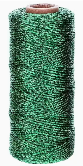Fil métallisé brillant – Idéal décorations, bijoux & créations de Noël - 100% Polyester