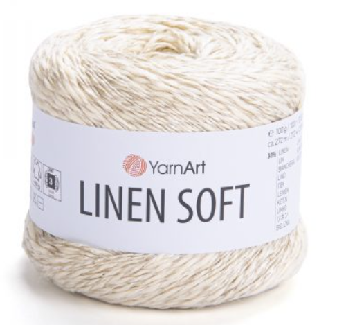 LINEN SOFT 100 g - 30% lin, 36% Viscose , 34% Cotton