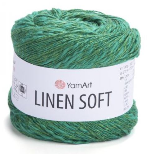 LINEN SOFT 100 g - 30% lin, 36% Viscose , 34% Cotton