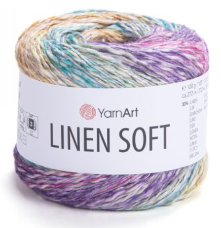 LINEN SOFT 100 g - 30% lin, 36% Viscose , 34% Cotton
