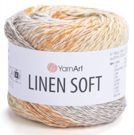 LINEN SOFT 100 g - 30% lin, 36% Viscose , 34% Cotton