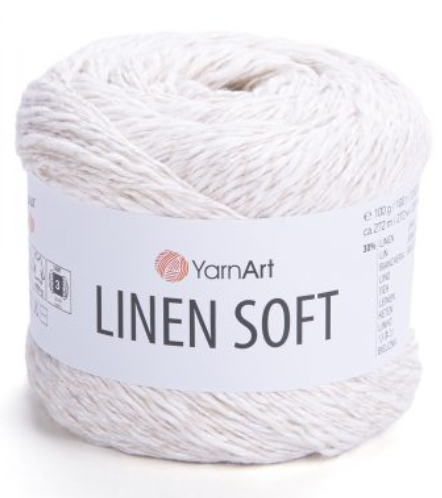 LINEN SOFT 100 g - 30% lin, 36% Viscose , 34% Cotton