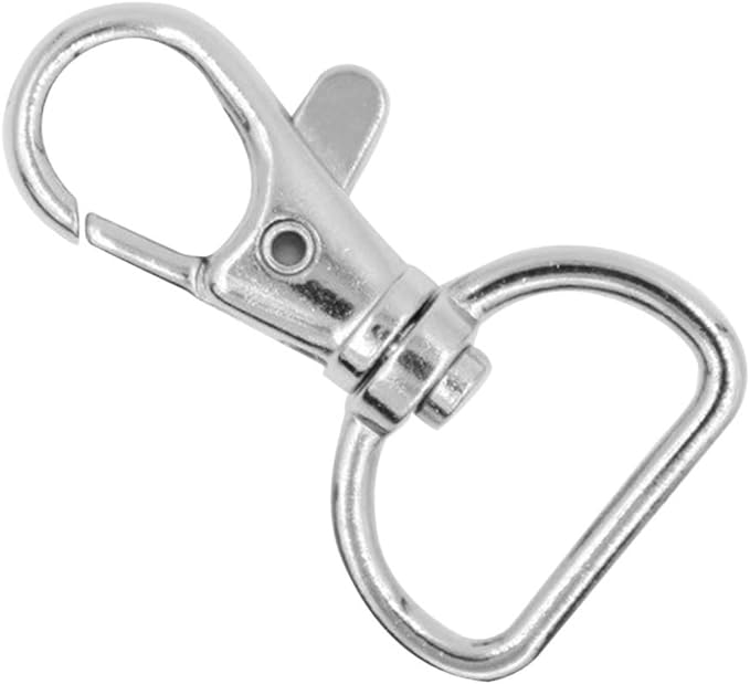 Lot de 2 mousquetons de suspension en acier inoxydable pour porte-clés Lot de 2 mousquetons de suspension en acier inoxydable pour porte-clés