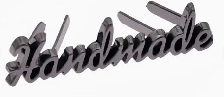 Etiquette métal Handmade