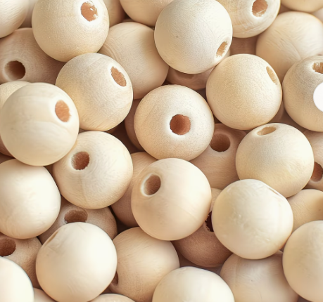 Perles en bois  (x10) plusieurs tailles au choix