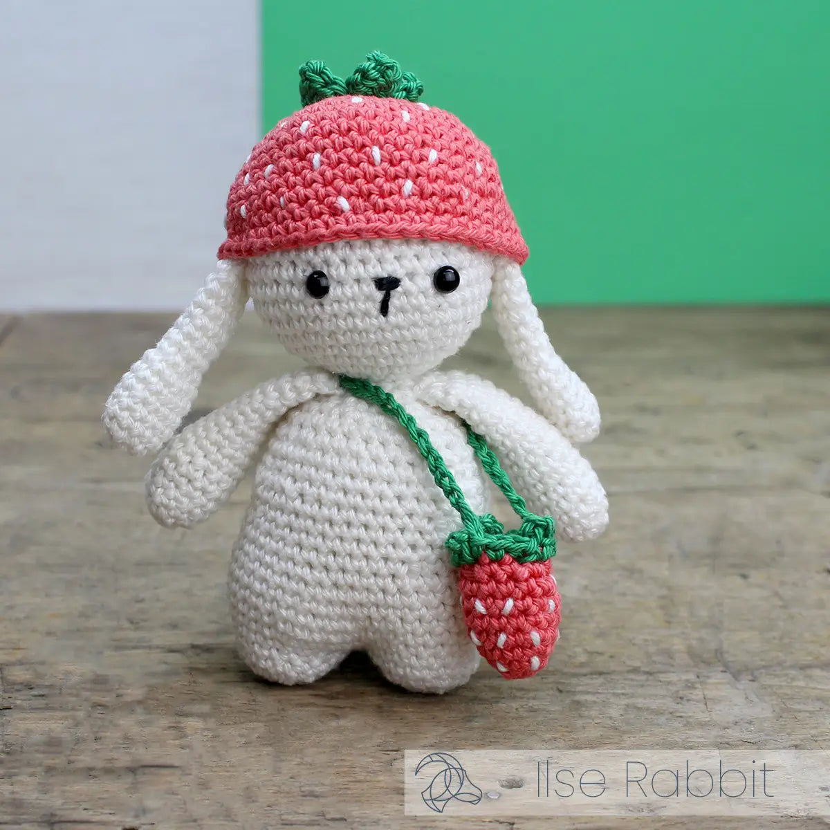 Lapinou Fraise - Kit Crochet Complet