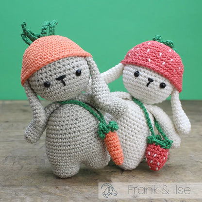 Lapinou Fraise - Kit Crochet Complet