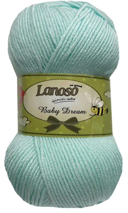 Laine BABY DREAM 100g - 100% acrylique spécial anti-boulochage