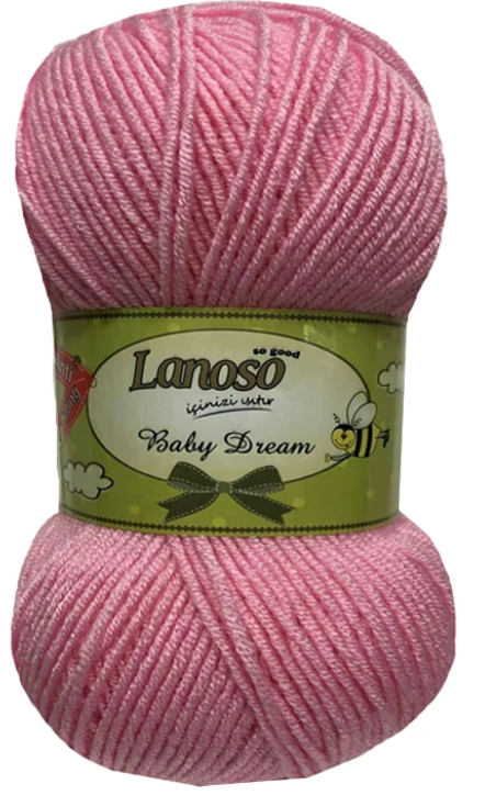 Laine BABY DREAM 100g - 100% acrylique spécial anti-boulochage