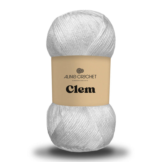 CLEM 100g -Coton égyptien 100% mercerisé