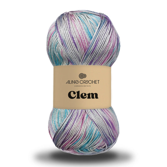 CLEM 100g -Coton égyptien 100% mercerisé