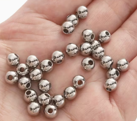 Perles dorées 6mm ( lot de 20 )
