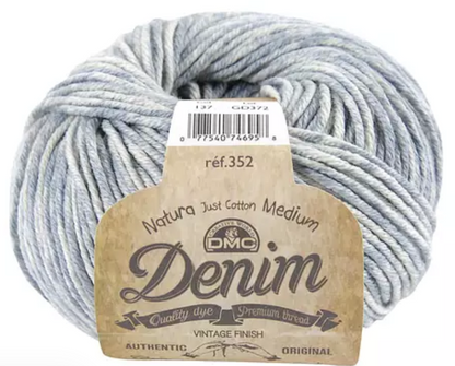 Coton Natura Denim DMC – Fil coton effet denim pour crochet et tricot