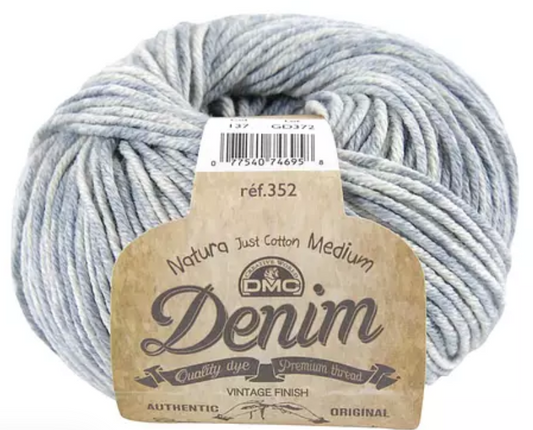 Coton Natura Denim DMC – Fil coton effet denim pour crochet et tricot