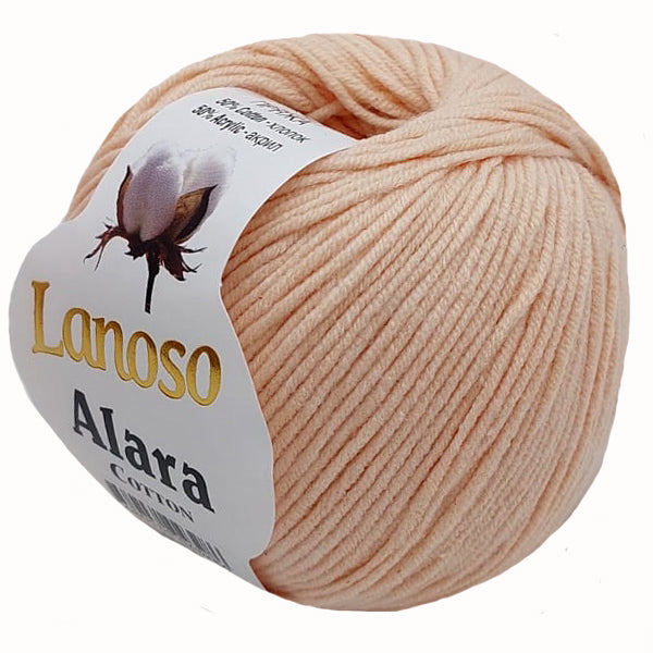 Laine ALARA 50g - 50% coton Gizza, 50% acrylique