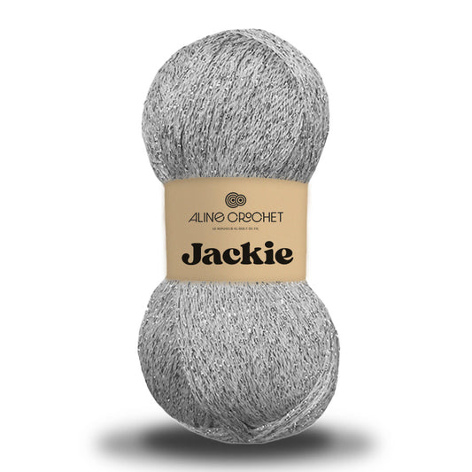 Laine JACKIE 100g - 85% coton, 15% métallisé