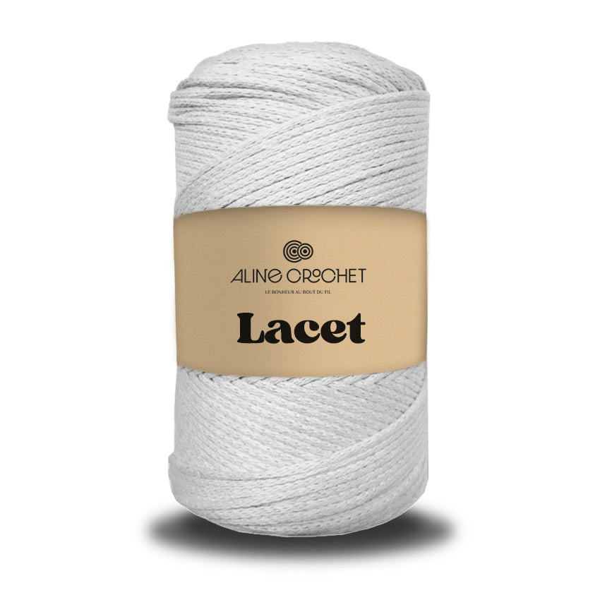 LACET 250g - Coton macramé 85% recyclé, 15% polyester