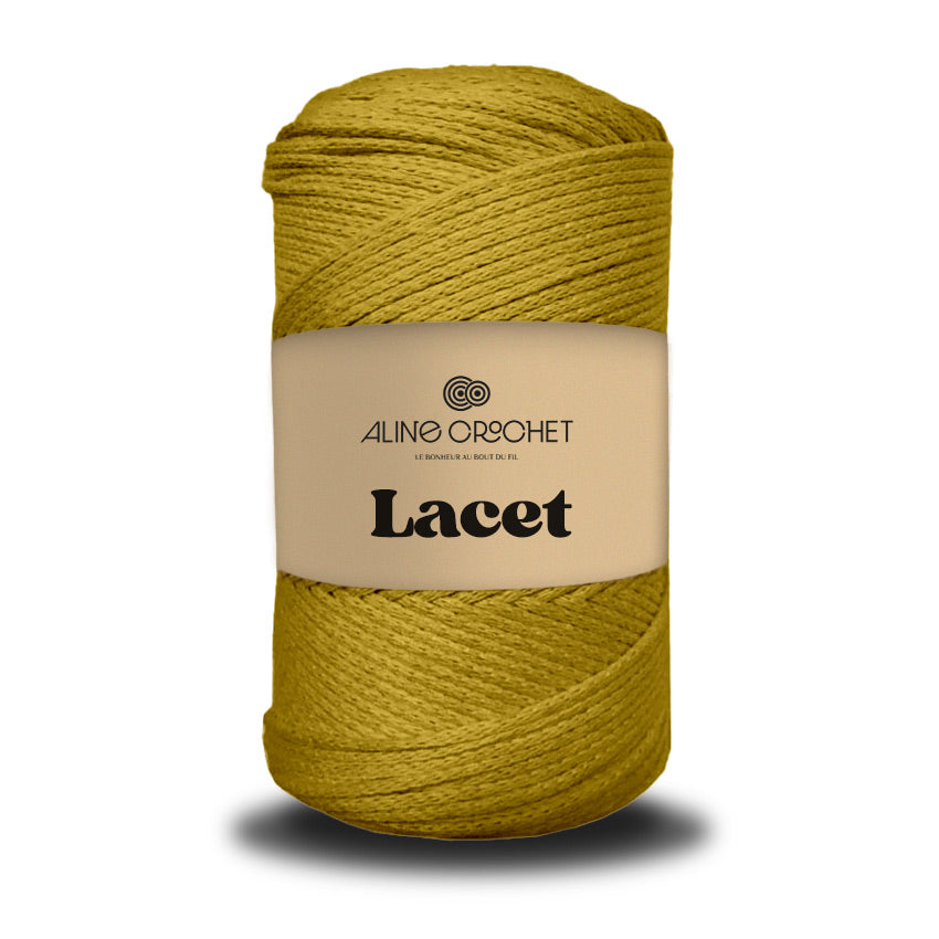 LACET 250g - Coton macramé 85% recyclé, 15% polyester