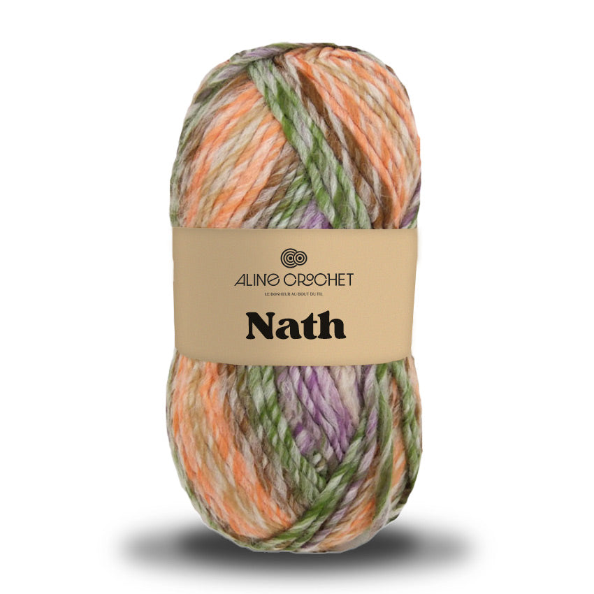 Laine NATH 100g - 25% laine, 75% acrylique, qualité supérieure