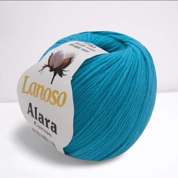 Laine ALARA 50g - 50% coton Gizza, 50% acrylique