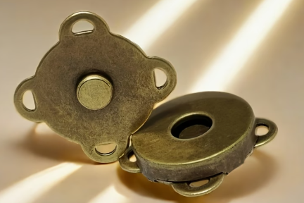 Fermoir magnétique à coudre