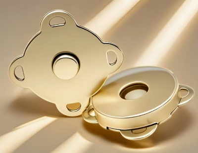 Fermoir magnétique à coudre