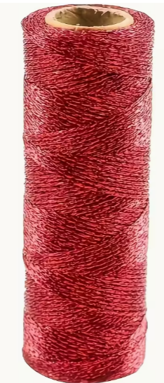 Fil métallisé brillant – Idéal décorations, bijoux & créations de Noël - 100% Polyester