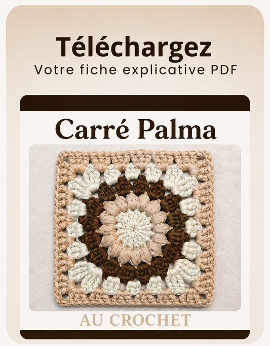 PATRON PDF Carré PALMA au crochet