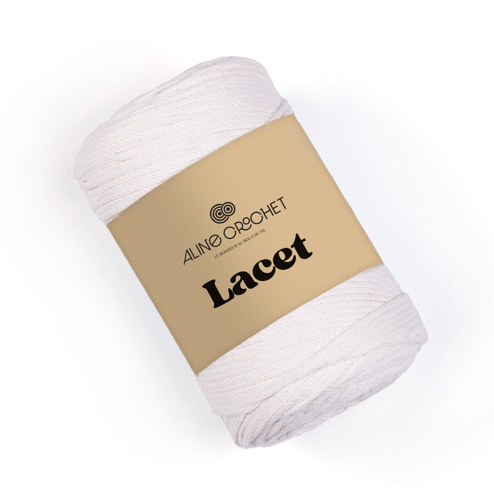 LACET 250g - Coton macramé 85% recyclé, 15% polyester