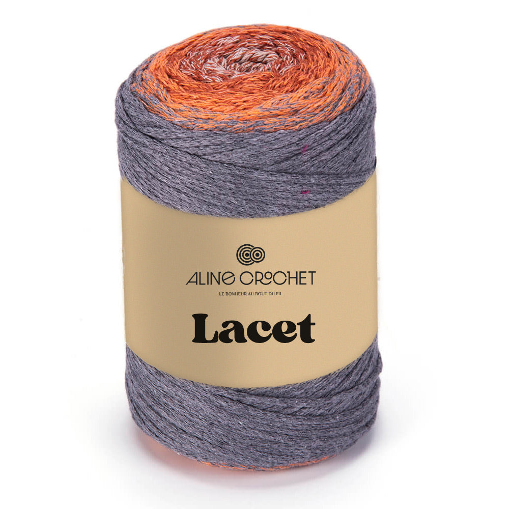 LACET FUN 250g Coton macrame 80 recycle 20 polyester