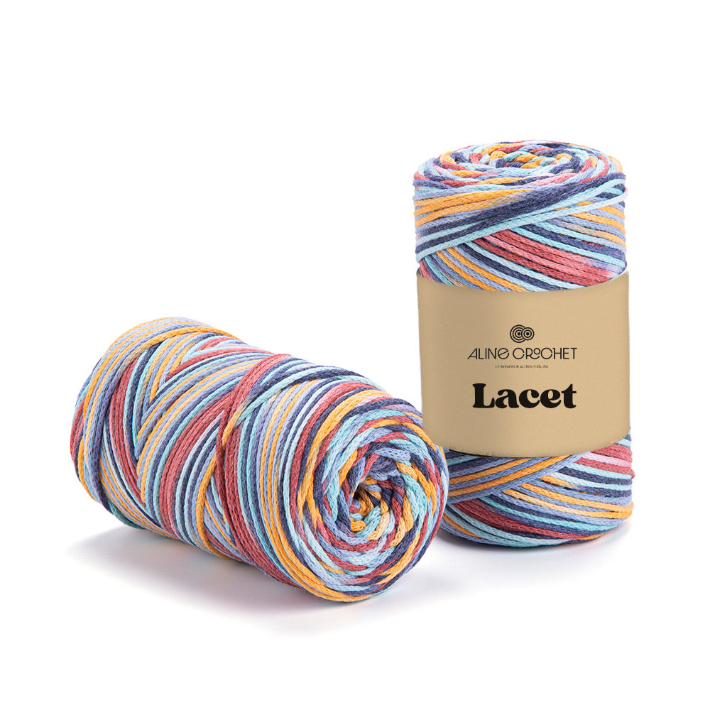 LACET FUN 250g - Coton macramé 80% recyclé, 20% polyester