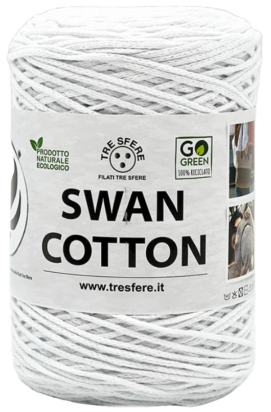 LACET SWAN COTTON- Coton macramé 70% recyclé, 30% polyester