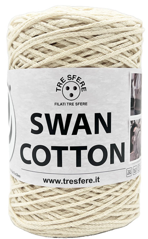 LACET SWAN COTTON- Coton macramé 70% recyclé, 30% polyester