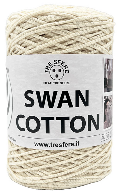 LACET SWAN COTTON- Coton macramé 70% recyclé, 30% polyester
